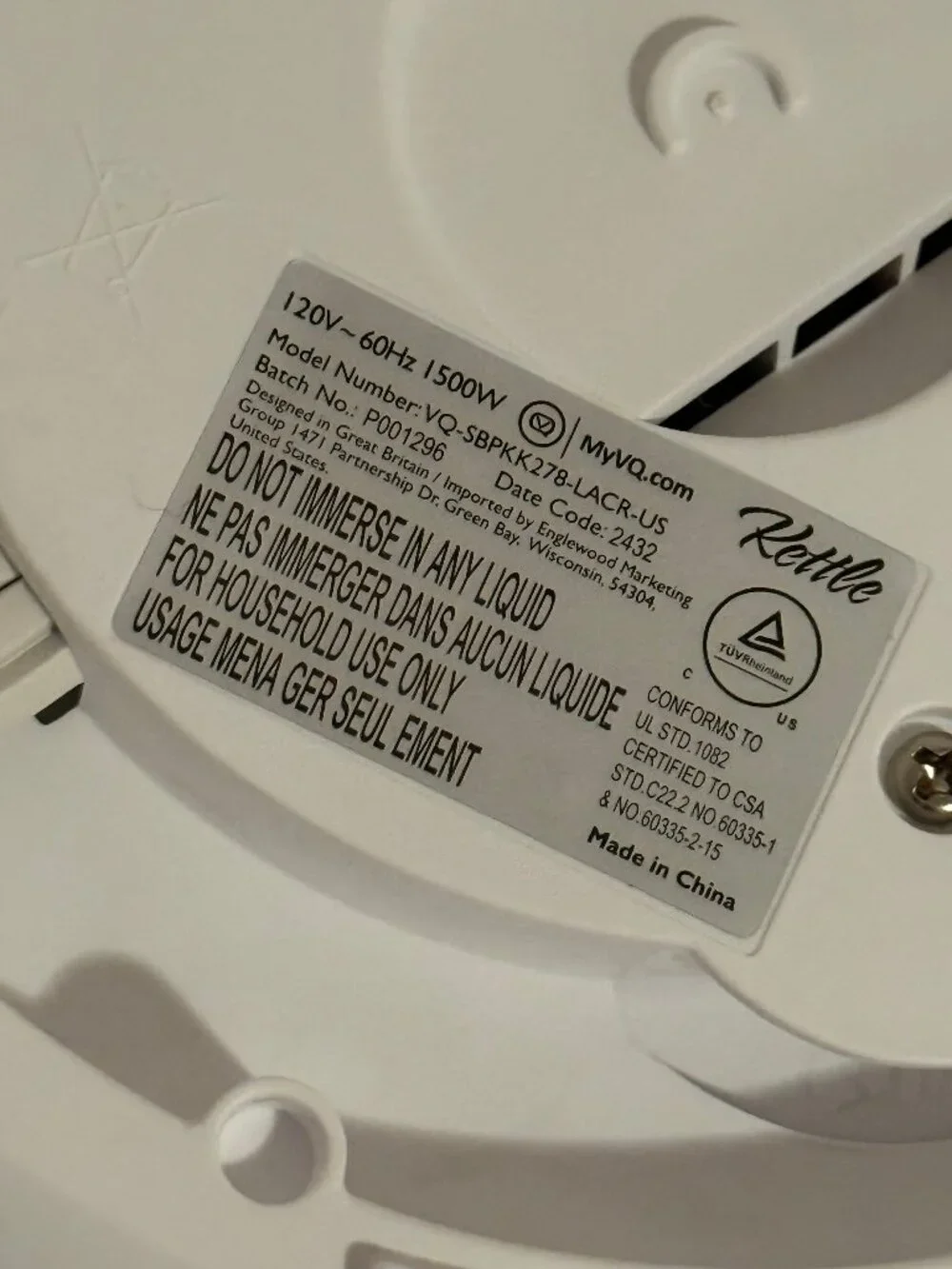 LAURA ASHLEY Electric Tea Kettle